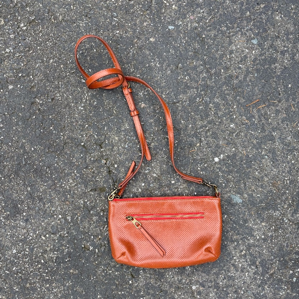 Universal Threads Faux Brown Leather Crossbody